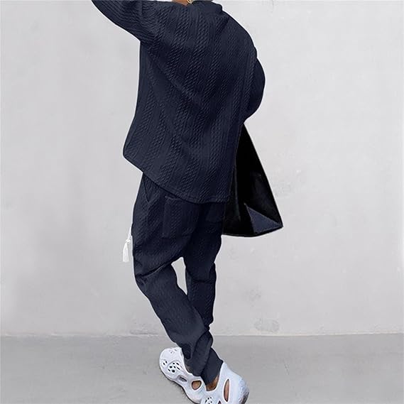 Men's V-Neck Jacquard Tracksuit