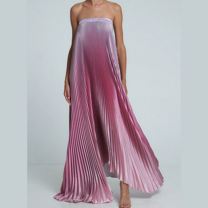 🌸Spring Sale💐 Ombre Pleated Strapless Evening Dress - MYSTERYBOXS