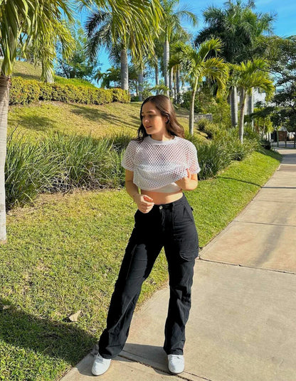 ELENA CARGO PANTS- ADJUSTABLE STRAIGHT FIT CARGO PANTS - MYSTERYBOXS