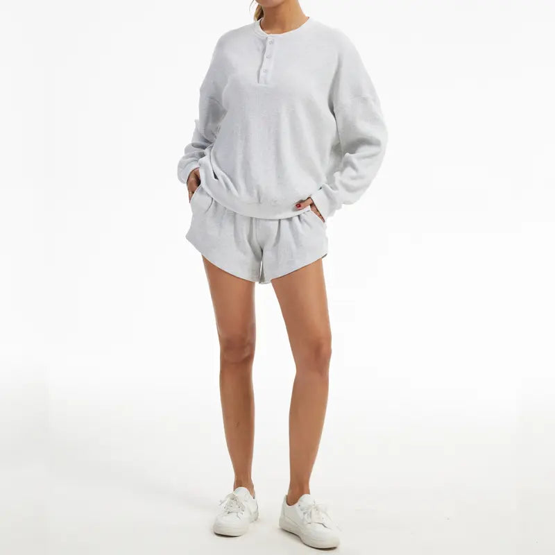 Women's Loose Waffle Knit Set