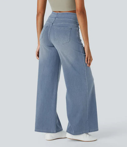 SUPER STRETCH WIDE LEG HIGH WAIST JEANS (Get two for a bigger discount) - MYSTERYBOXS