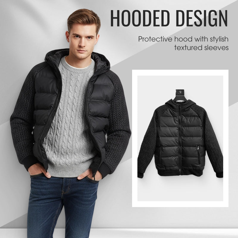 Men's Windproof Padded & Hooded Jacket