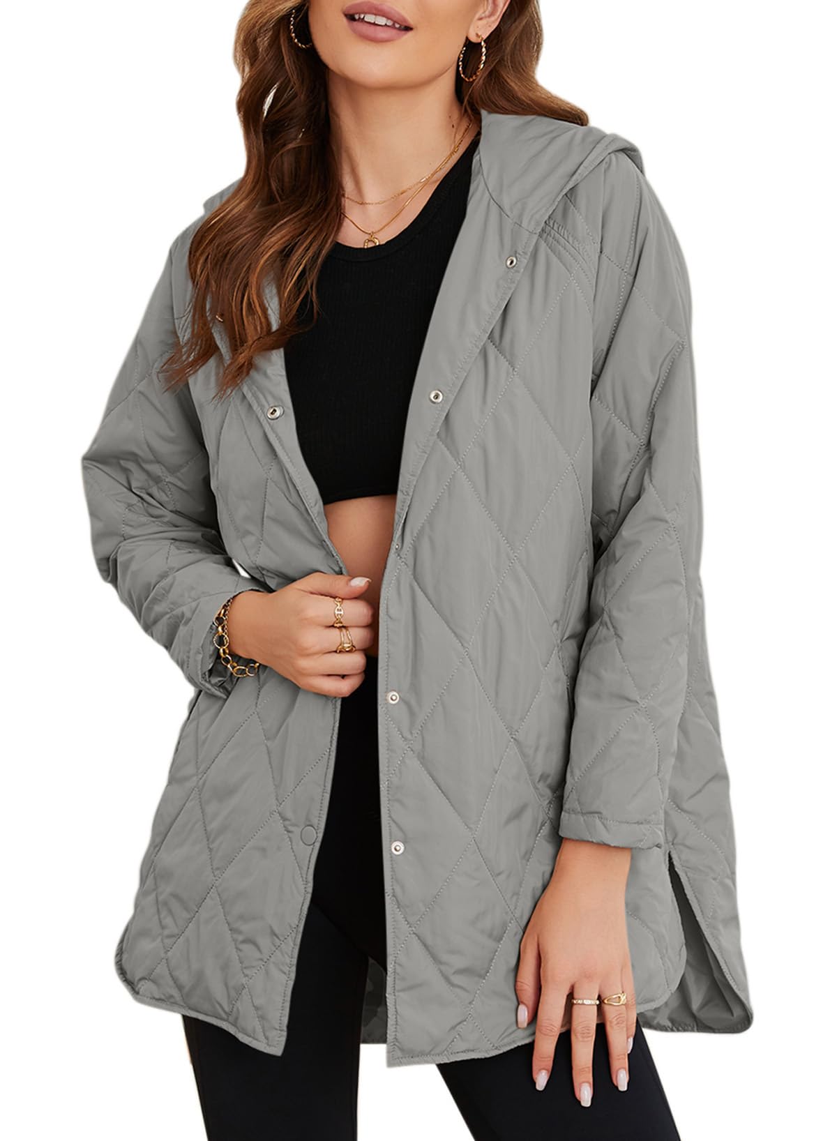 Women's Versatile Long Hooded Casual Jackets