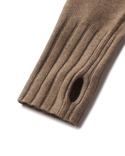 Cashmere Zip Up Cardigan