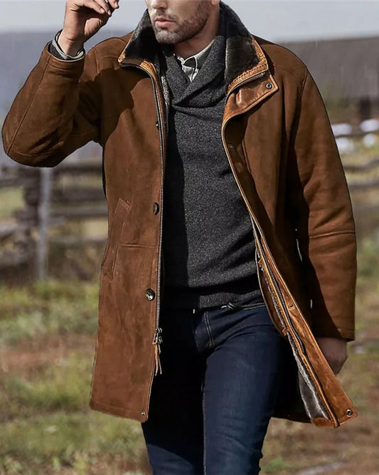 Men's Vintage Loose Thermal Coat