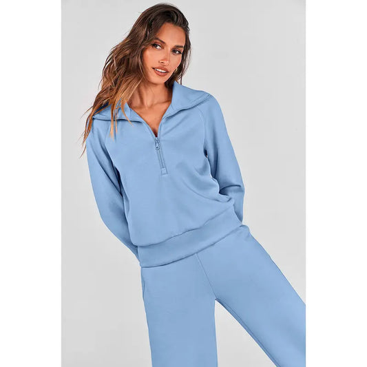 Women’s Half-Zip Pullover 2-Piece Set