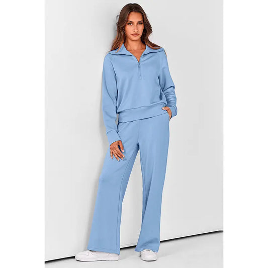 Women’s Half-Zip Pullover 2-Piece Set