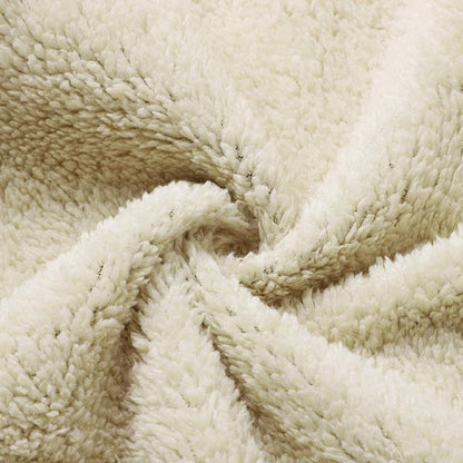 Winter men's casual plus plush thick hooded jacket jacket, warm and windproof Men's Fleece Lined Hooded Jacket