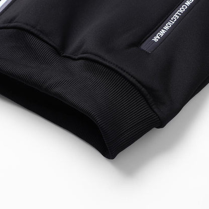 Winter men's casual plus plush thick hooded jacket jacket, warm and windproof Men's Fleece Lined Hooded Jacket