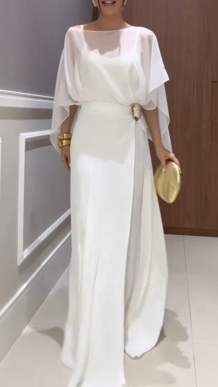 Pure White Long Dress - MYSTERYBOXS