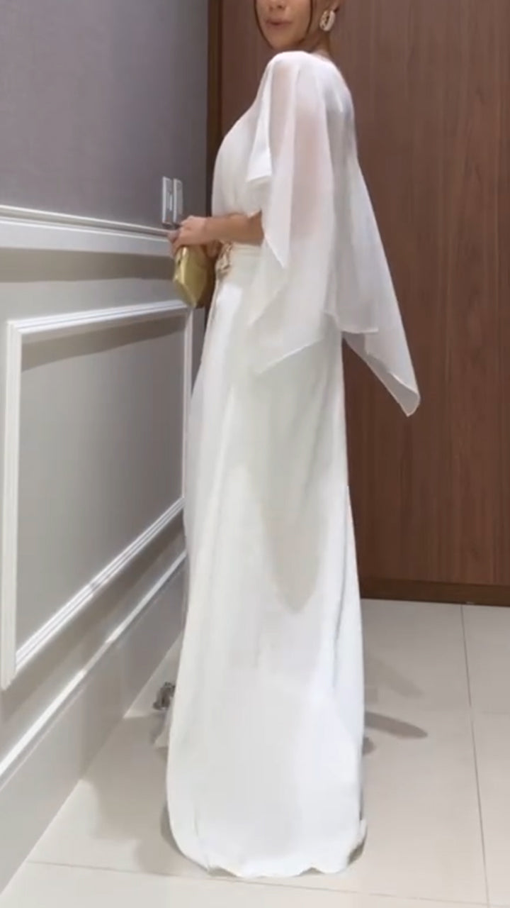 Pure White Long Dress - MYSTERYBOXS