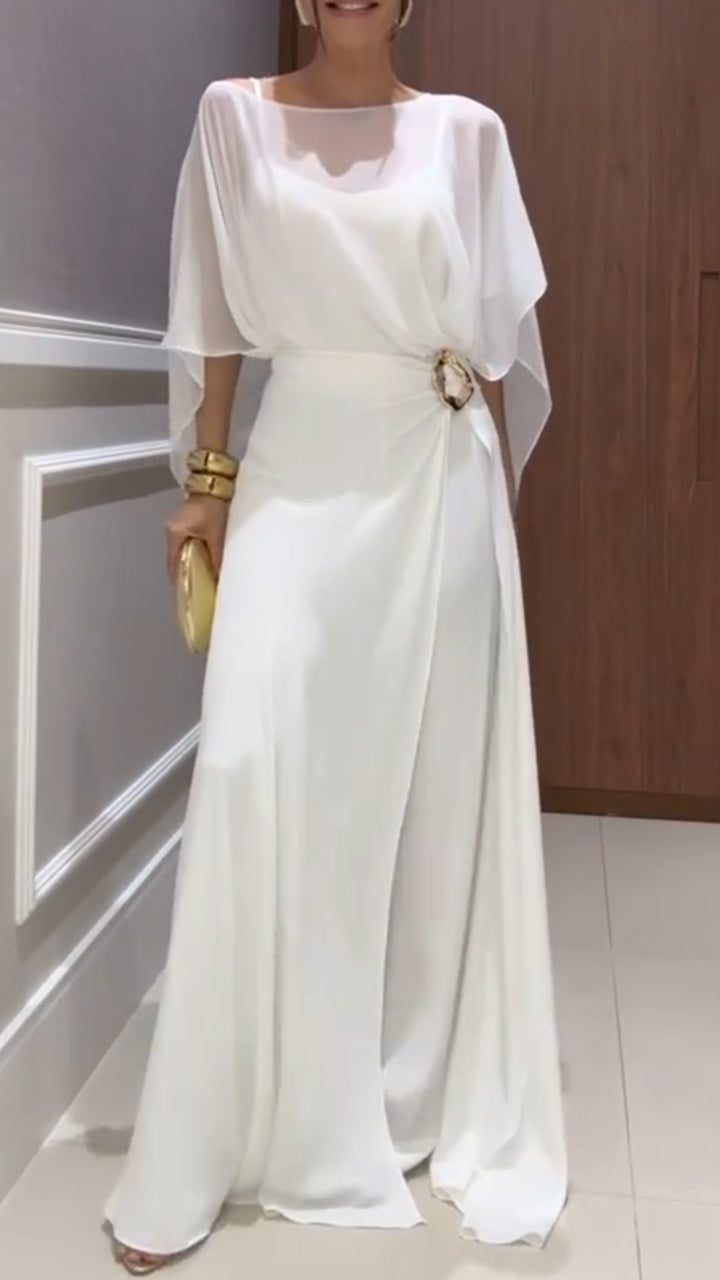 Pure White Long Dress - MYSTERYBOXS