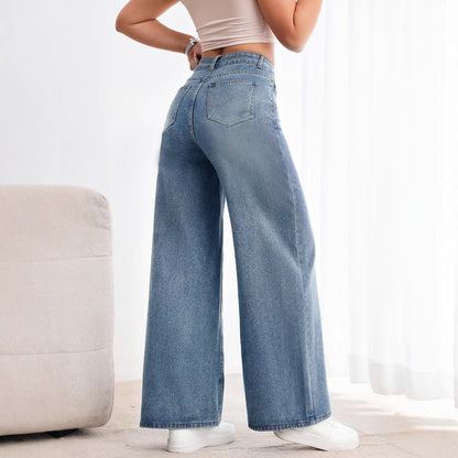 Heart Beaded Metal Jeans - MYSTERYBOXS