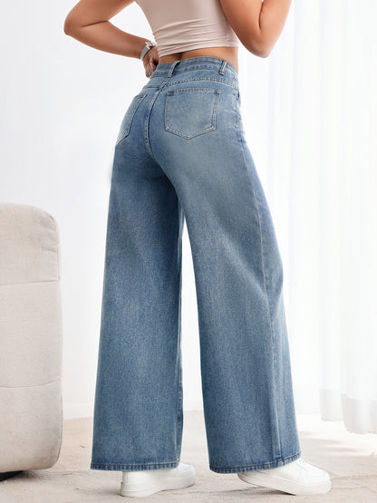 Heart Beaded Metal Jeans - MYSTERYBOXS