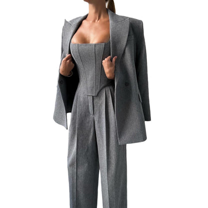 High-end three-piece suit for women - MYSTERYBOXS