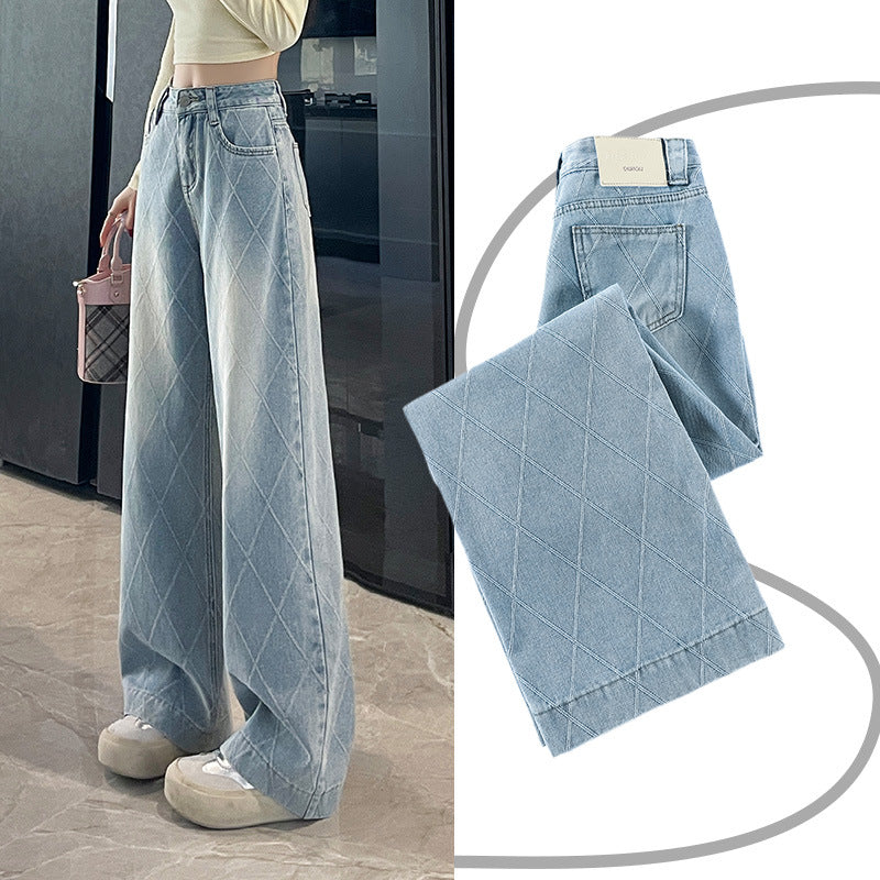 Jeans a quadri 
