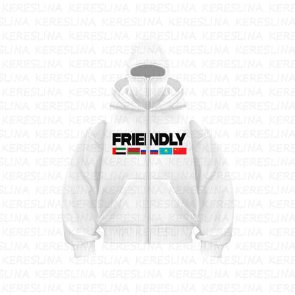 Ninja mask double hooded unique design hooded sweatshirt - MYSTERYBOXS