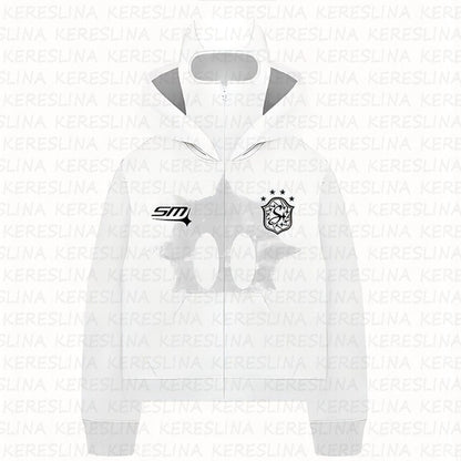 Ninja mask double hooded unique design hooded sweatshirt - MYSTERYBOXS