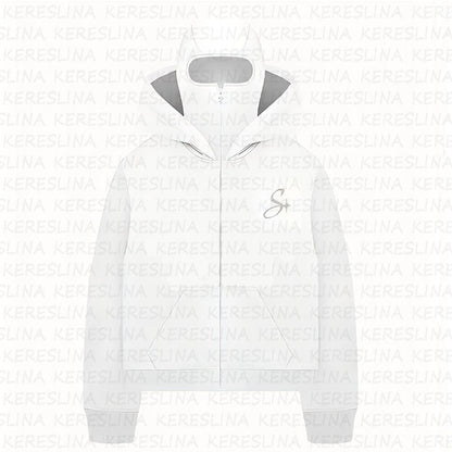 Ninja mask double hooded hooded sweatshirt with unique design - MYSTERYBOXS