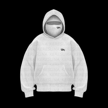 Ninja mask double hooded unique design hooded sweatshirt - MYSTERYBOXS