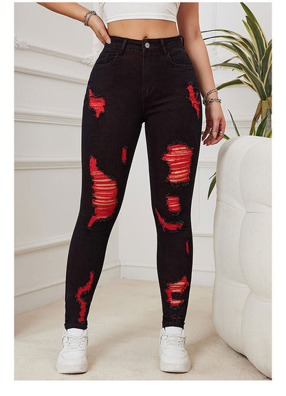 Colored ripped jeans - MYSTERYBOXS