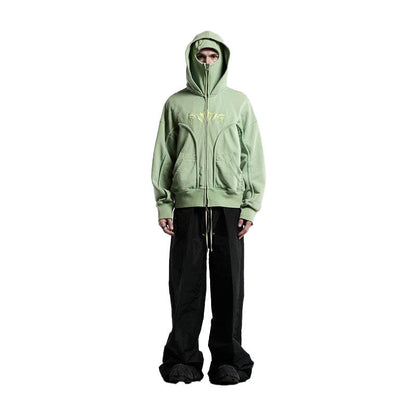 Ninja Mask Double Hood Unique Design Hoodie - MYSTERYBOXS