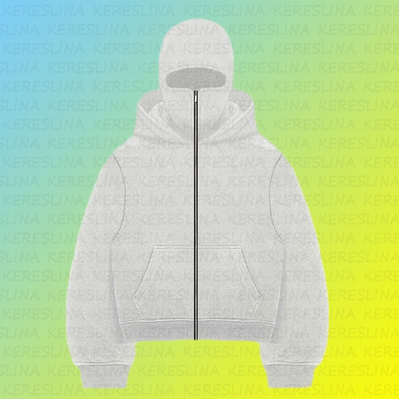Ninja mask double hooded unique design hooded sweatshirt