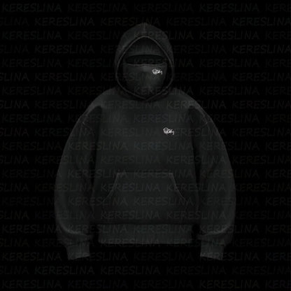 Ninja mask double hooded unique design hooded sweatshirt - MYSTERYBOXS