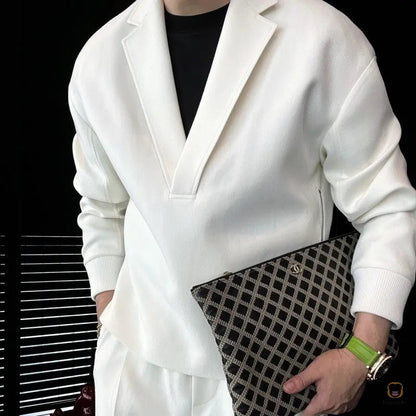 Style Meets Comfort — V-Neck Lounge Set for Every Moment - MYSTERYBOXS
