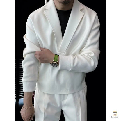 Style Meets Comfort — V-Neck Lounge Set for Every Moment - MYSTERYBOXS