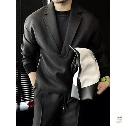 Style Meets Comfort — V-Neck Lounge Set for Every Moment - MYSTERYBOXS