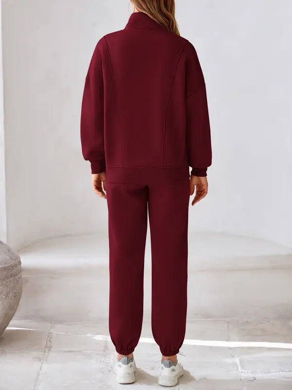 Fall-Winter Fleece Sweatshirt & Pants Set