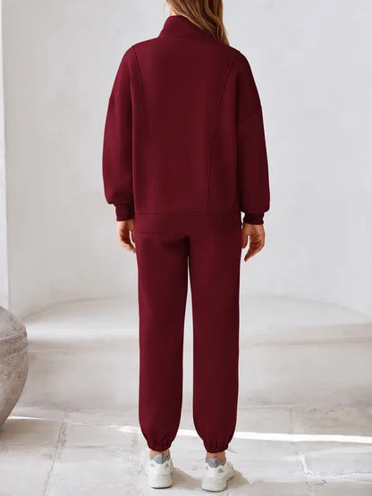 Fall-Winter Fleece Sweatshirt & Pants Set