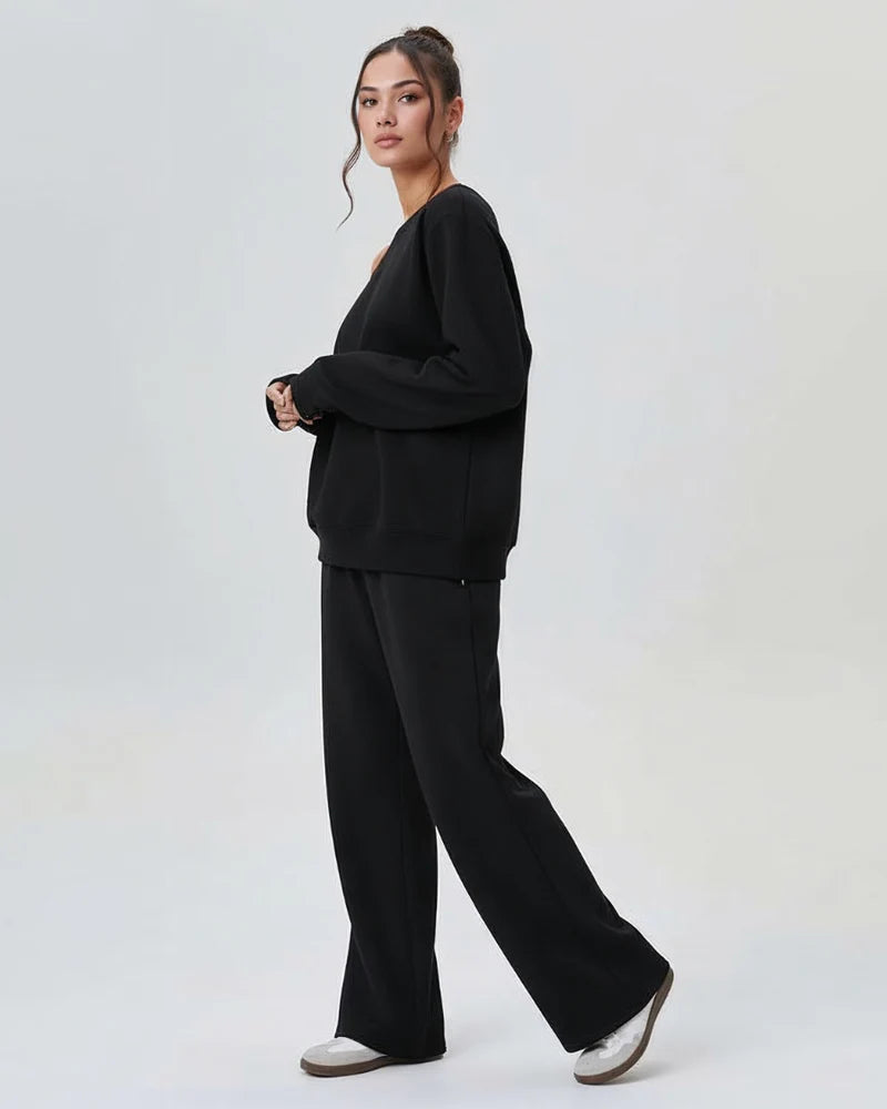 Off-shoulder casual fashion two-piece suit - MYSTERYBOXS