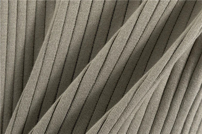 Turtle Neck Knit Tank 3-Piece Cardigan Set - MYSTERYBOXS