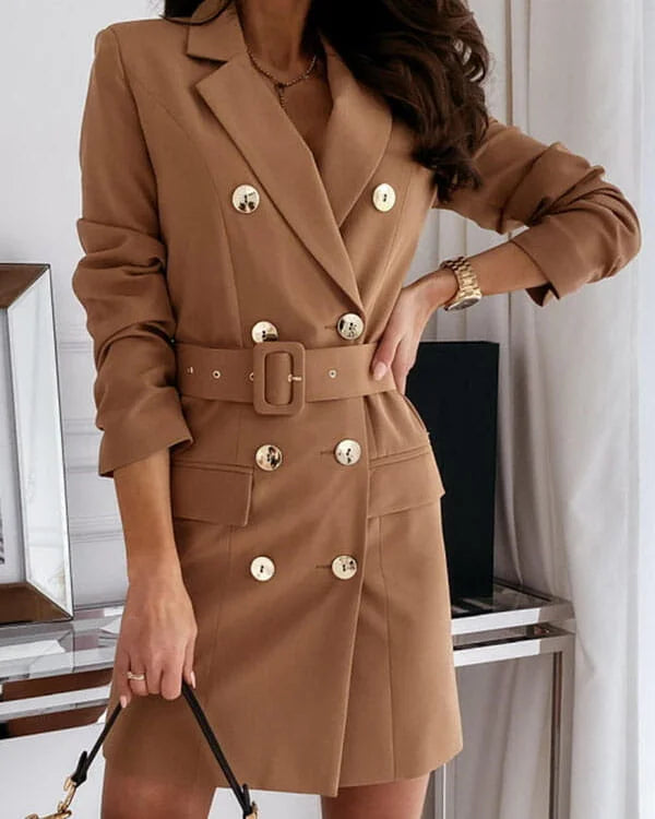 Elegant V-neck loose button-down jacket - MYSTERYBOXS