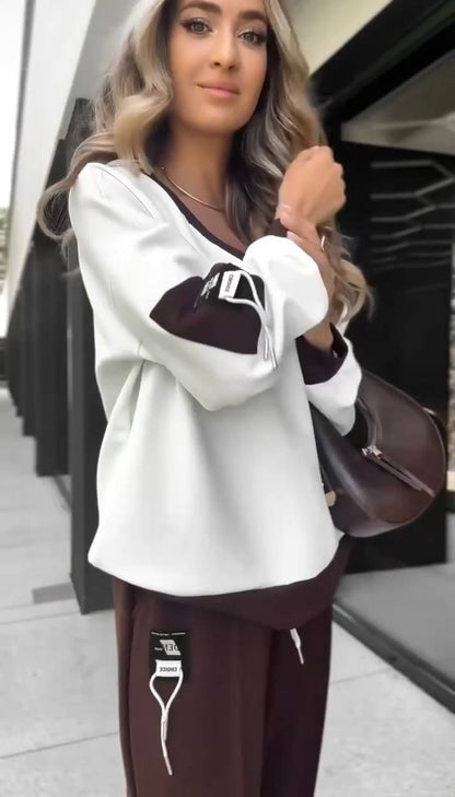 Color-blocked casual fashion suit - MYSTERYBOXS