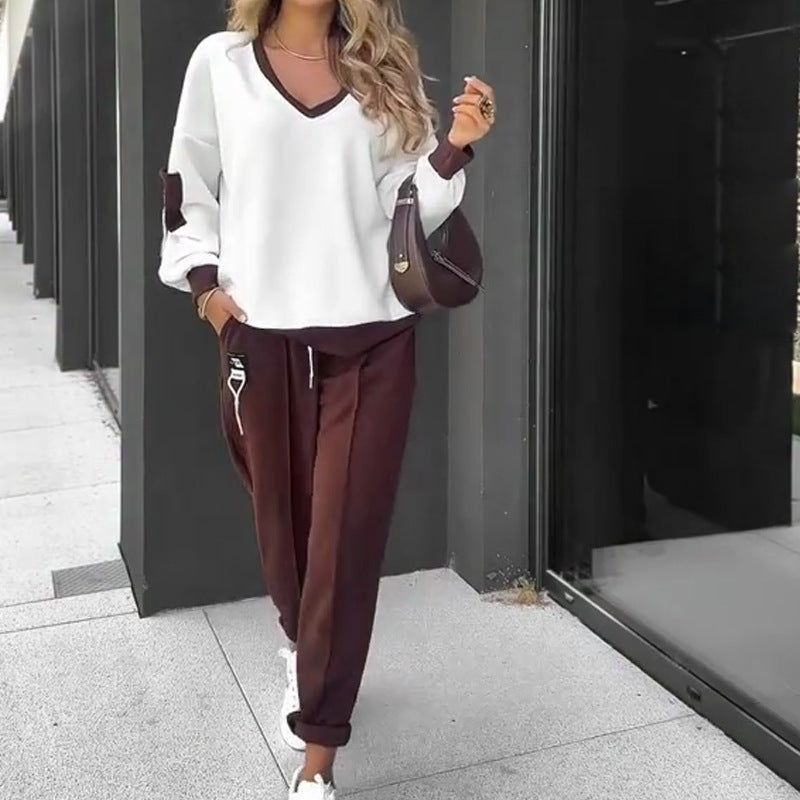 Color-blocked casual fashion suit - MYSTERYBOXS