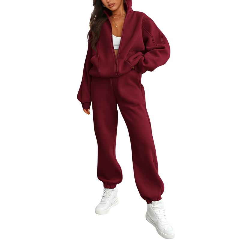 Fall-Winter Fleece Sweatshirt & Pants Set - MYSTERYBOXS