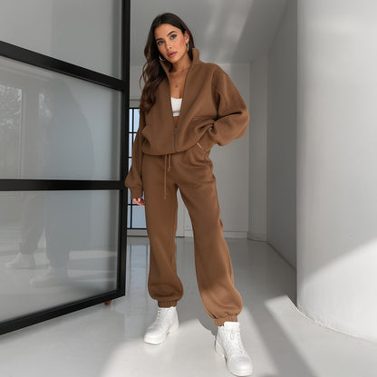 Fall-Winter Fleece Sweatshirt & Pants Set - MYSTERYBOXS