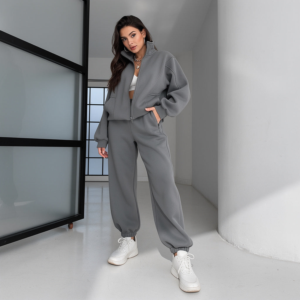Fall-Winter Fleece Sweatshirt & Pants Set - MYSTERYBOXS