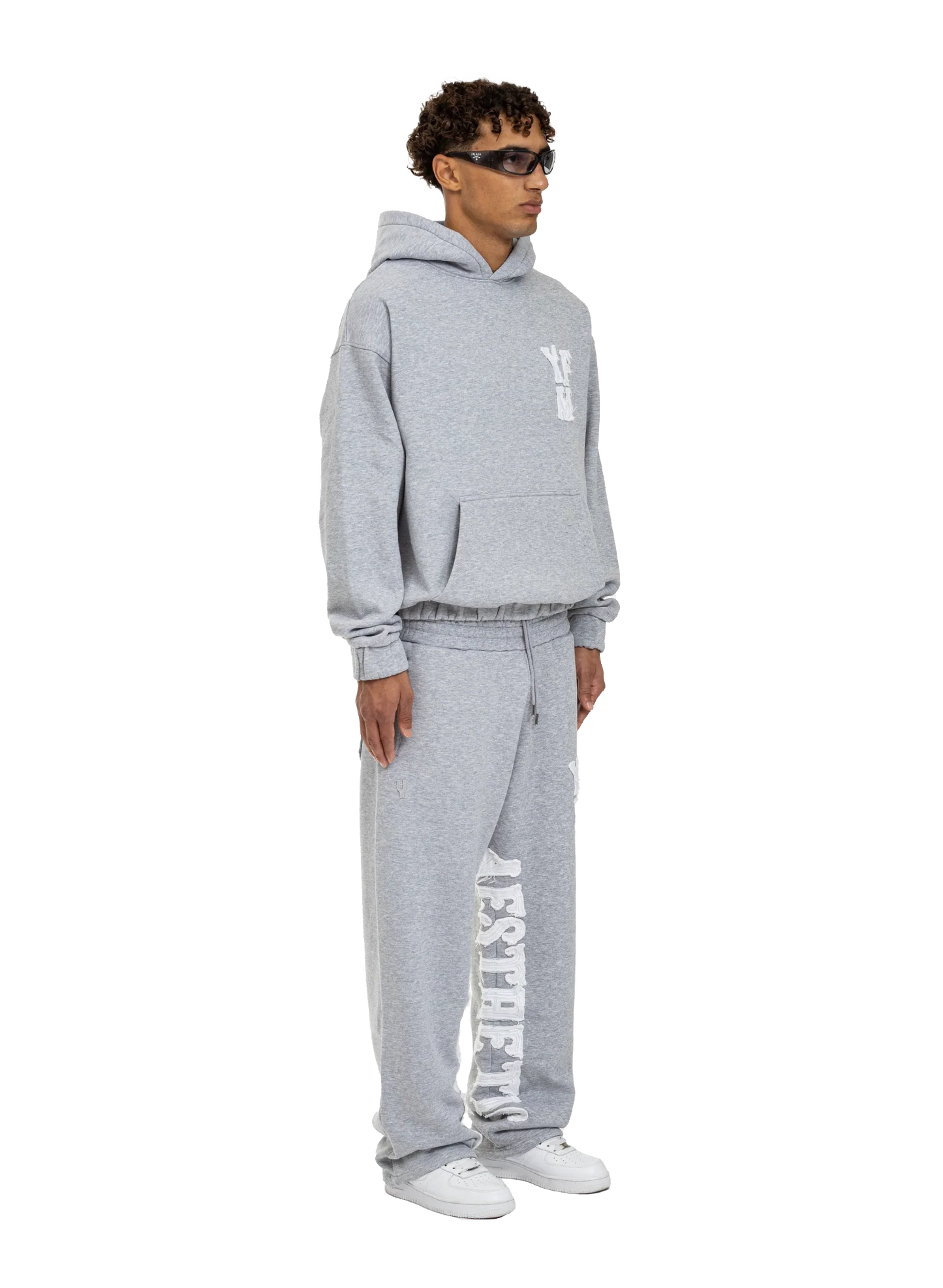 Chic Letter-Embossed Casual Sportswear Set - MYSTERYBOXS