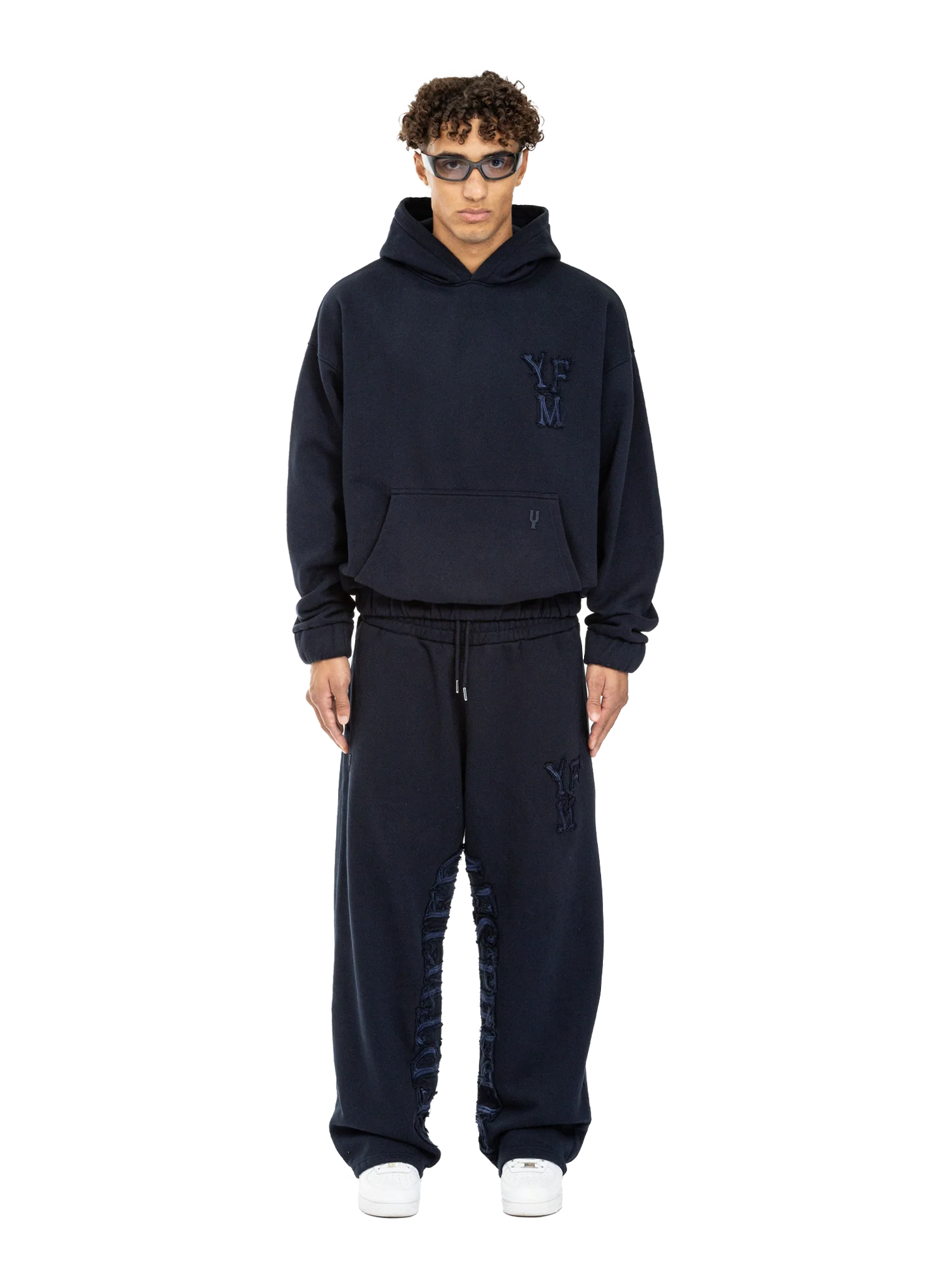 Chic Letter-Embossed Casual Sportswear Set - MYSTERYBOXS