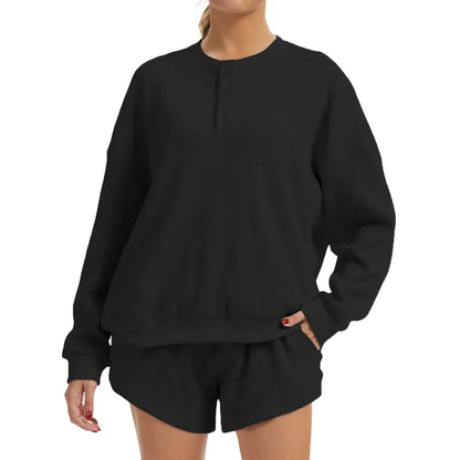 Women's Loose Waffle Knit Set - MYSTERYBOXS