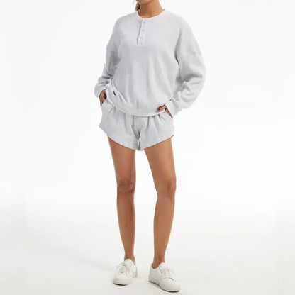 Women's Loose Waffle Knit Set - MYSTERYBOXS