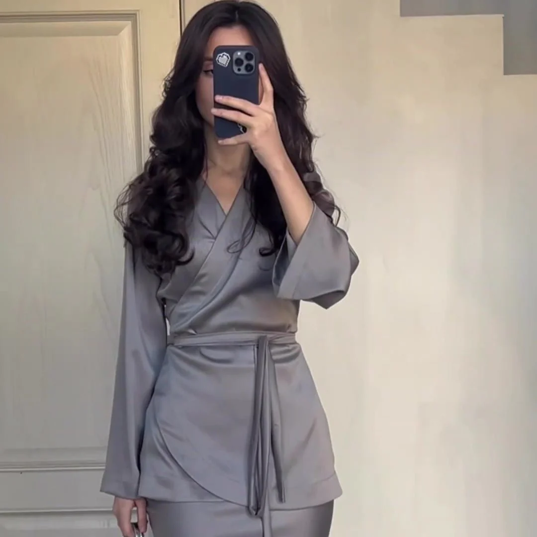 Moonlight Satin Suit - MYSTERYBOXS