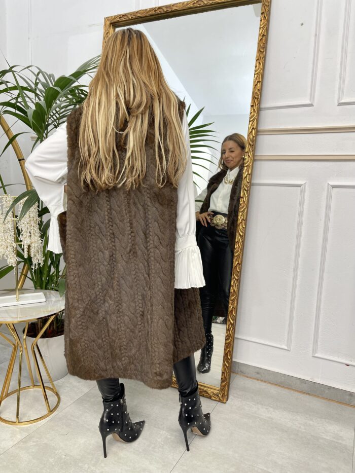 Women's fur-lined long coat - MYSTERYBOXS