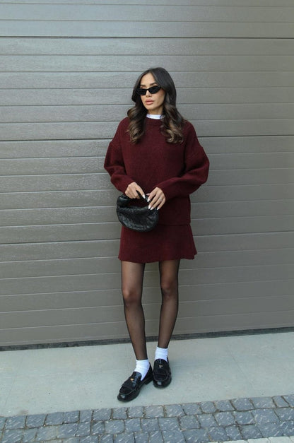 Violet Knit Set - MYSTERYBOXS