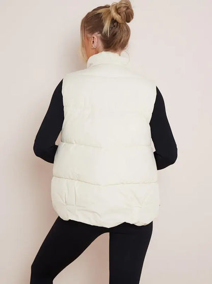 Women’s Fall Winter Thick Woven Vest Jacket