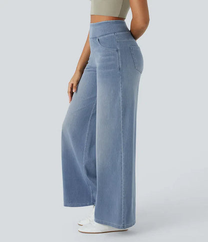 SUPER STRETCH WIDE LEG HIGH WAIST JEANS (Get two for a bigger discount) - MYSTERYBOXS